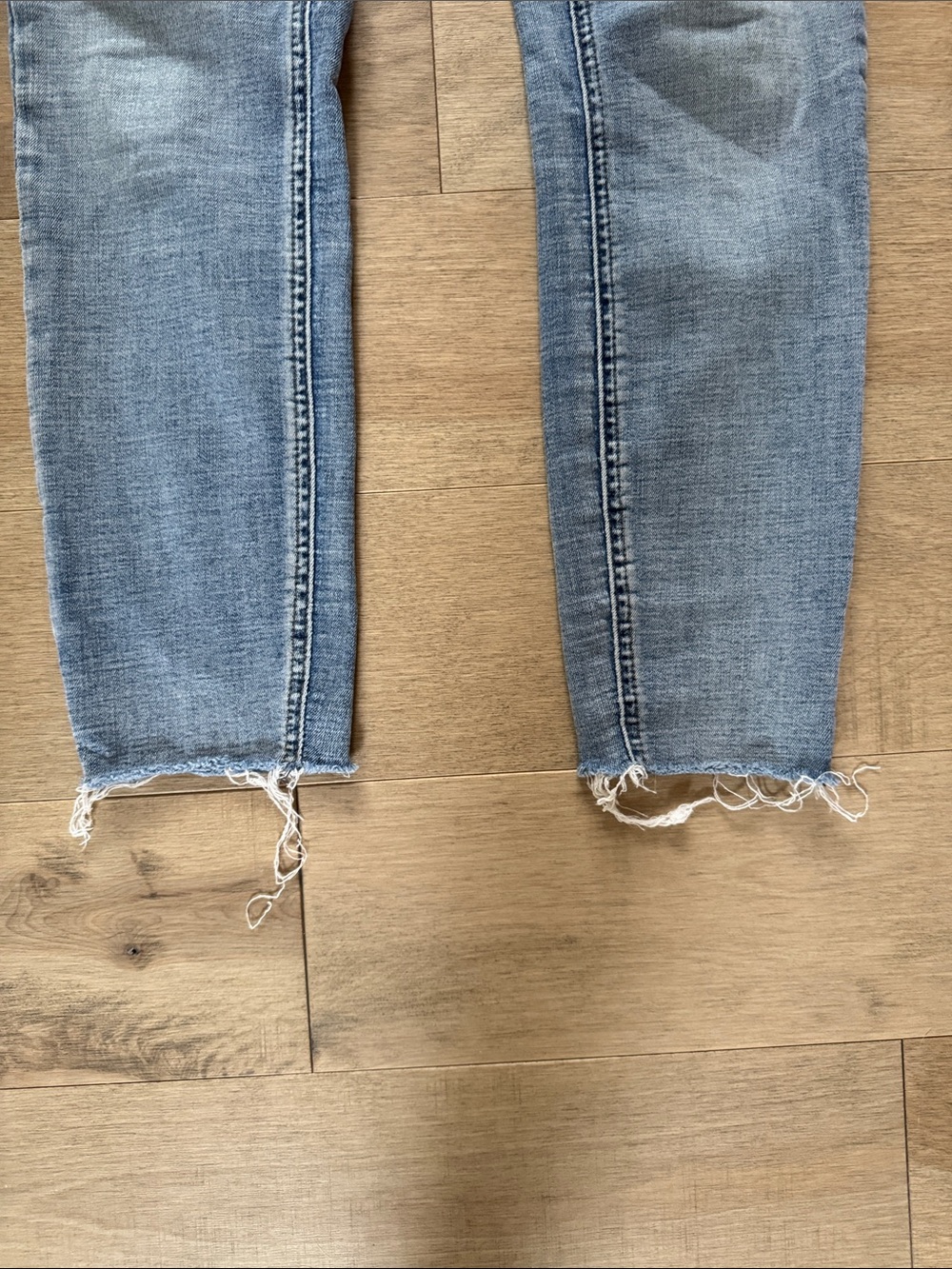 Pistola Raw Hem Skinny Jeans in Light Blue - Picture 5 of 8